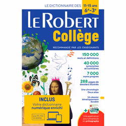ISBN Le Robert Collège + Carte numérique : Le livre de Collectif, Science & nature, 2340 pages