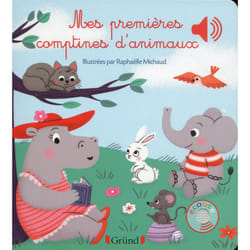 ISBN Mes premières comptines d'animaux - Livre sonore avec 6 puces - Dès 1 an : Le livre de Raphaëlle Michaud