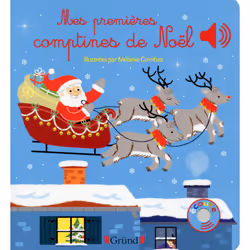 ISBN Mes premières comptines de Noël - Livre sonore avec 6 puces - Dès 1 an : Le livre de Mélanie Combes, 12 pages