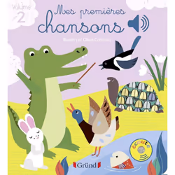 ISBN Mes premières chansons volume 2 - Livre sonore avec 6 puces - Dès 1 an : Le livre de Olivia Cosneau, 12 pages