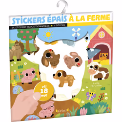 ISBN Stickers épais - À la ferme : Le livre de Lucile Ahrweiller, 4 pages