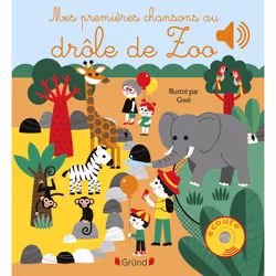 ISBN Mes premières chansons au drôle de zoo : Le livre de Gwé, 12 pages
