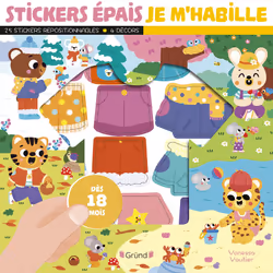 ISBN Stickers épais - Je m'habille : Le livre de Vanessa Vautier, 4 pages