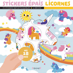 ISBN Stickers épais - Licornes : Le livre de Vanessa Vautier, 4 pages
