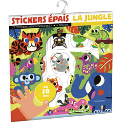 ISBN Stickers épais - La jungle : Le livre de Pintachan