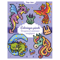 ISBN Coloriages pixels - Dragons et animaux magiques : Le livre de Eugénie Varone, 64 pages