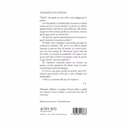 Actes Sud Puissance du pensif livre Essai Français Livre broché 144 pages - Vue supplémentaire 2