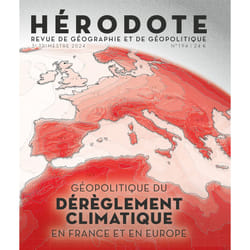 ISBN Hérodote N° 194 - Géopolitique du dérèglement climatique en France et en Europe : Le livre de Revue Hérodote