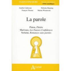 La parole - Platon, Phèdre, Marivaux,Les fausses confidences, Verlaine,