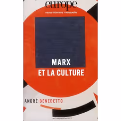 ISBN Revue Europe T.988; Marx Et La Culture, philosophie, Français