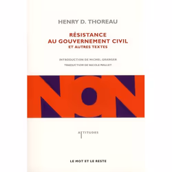 ISBN Resistance Au Gouvernement Civil Et Autres Textes, politique, Français