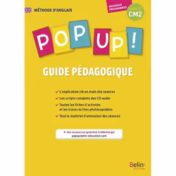 ISBN Pop Up ! Cm2 – Guide Pédagogique, Anglais, 168 pages