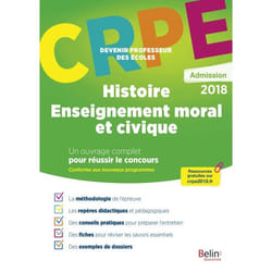 CRPE ADMISSION HISTOIRE EMC - Devenir Professeur des écoles (Broché)