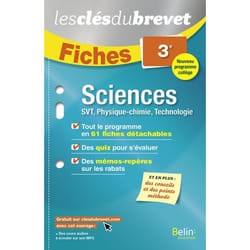 ISBN Fiches Sciences (Svt, Physique-Chimie, Technologie) - 3Ème livre