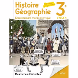 ISBN Histoire Géographie Emc 3E 2017 Mes Fiches D'Activités, 112 pages