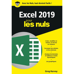 ISBN Excel 2019 Poche pour les Nuls : Le livre de Greg Harvey