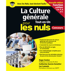 ISBN La Culture générale Tout en un Pour les Nuls concours - Fonction publique NE : Le livre de Hugo Coniez, Catherine Garcia-Senotier, Luc Lannois