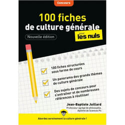 100 fiches de culture générale pour les Nuls Concours, 3e édition (Broché)