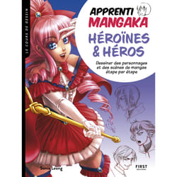 ISBN Apprenti mangaka, héroïnes & héros - Dessiner des personnages et des scènes de mangas étape par étap : Le livre de Sonia Leong