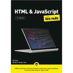 HTML et JavaScript 2e Mégapoche Pour les Nuls (Poche)