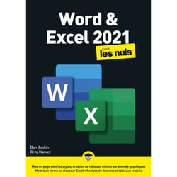ISBN Word et Excel 2021 Mégapoche Pour les Nuls : Le livre de Greg Harvey, Dan Gookin