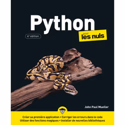 ISBN Python pour les Nuls, 4e édition : Le livre de John Paul Mueller, Computer science, 420 pages