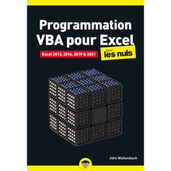 ISBN Programmation VBA pour Excel pour les Nuls poche - Nouvelle édition : Le livre de John Walkenbach