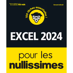 ISBN Excel 2024 pour les Nullissimes : Le livre de Bernard Jolivalt, Computer science, 240 pages