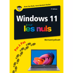 ISBN Windows 11 Pas a Pas Pour les Nuls - 3e édition : Le livre de Jolivalt Bernard, Computer science, 256 pages