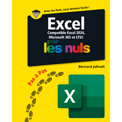 ISBN Excel 2024 Pas à Pas pour les Nuls : Le livre de Jolivalt Bernard, Computer science, 252 pages
