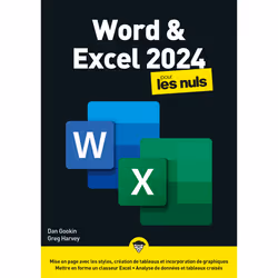 ISBN Word et Excel 2024 pour les Nuls : Le livre de Dan Gookin, Greg Harvey, Computer science, 720 pages
