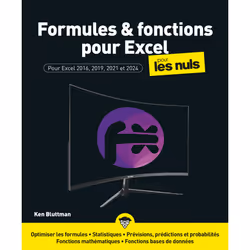 ISBN Formules et Fonctions pour Excel 2024 pour les Nuls : Le livre de Ken Bluttman, Computer science, 360 pages