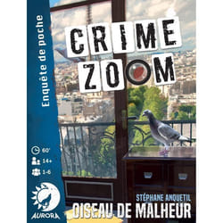 Crime Zoom : Oiseau de Malheur - Asmodee -  Jeu denquête - Dès 14 ans - 30 minutes à 1h