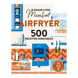 Livre de recettes Airfryer - Marabout - 500 recettes - Petit-déjeuner au dessert - Pancakes chocolat-noisette