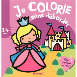 ISBN Je colorie sans déborder (2-4 ans) - Princesses et châteaux - Avec gros contours en relief ! : Le livre de Nadine Piette ...