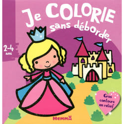 ISBN Je colorie sans déborder (2-4 ans) - Princesses et châteaux - Avec gros contours en relief ! : Le livre de Nadine Piette