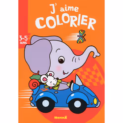 ISBN J'aime colorier (3-5 ans) (Elephant) : Le livre de Collectif, Nadine Piette, 24 pages