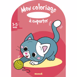 ISBN Mon coloriage à emporter (3-5 ans) (Chat) : Le livre de Collectif, Estelle Madeddu, 24 pages