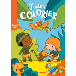 ISBN J'aime colorier (4-6 ans) (La jungle) : Le livre de Elen Lescoat, 24 pages