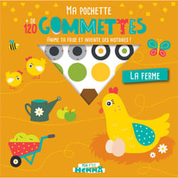 ISBN Mon P'tit Hemma Ma pochette + de 120 gommettes - La ferme : Le livre de Carotte et Compagnie