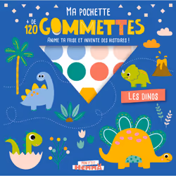 ISBN Ma pochette - Les Dinos - + de 120 gommettes : Le livre de Carotte et Compagnie, Enfant, 3 an(s), 7 an(s), 190 mm, 225 m ...
