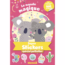 ISBN Le Monde magique - Super stickers spécial paillettes : Le livre de Collectif, 120 pages