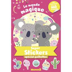 ISBN Le Monde magique - Super stickers spécial paillettes : Le livre de Collectif
