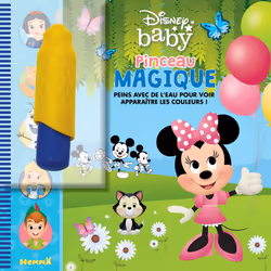 ISBN Disney Baby - Pinceau magique (Minnie) - Peins avec de l'eau pour voir apparaître les couleurs ! : Le livre de Collectif ...