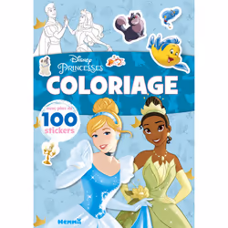 ISBN Disney Princesses Coloriage - avec plus de 100 stickers (Cendrillon et Tiana) : Le livre de Collectif, 24 pages
