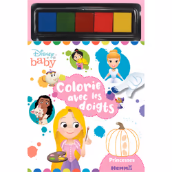 ISBN Colorie avec les doigts - Princesses : Le livre de Collectif, 48 pages