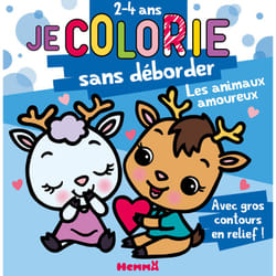 ISBN Je colorie sans déborder (2-4 ans) - Les animaux amoureux - Avec gros contours en relief ! : Le livre de Nadine Piette