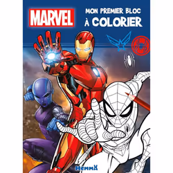 ISBN Marvel - Mon premier bloc à colorier (Iron-Man) : Le livre de Collectif, 96 pages