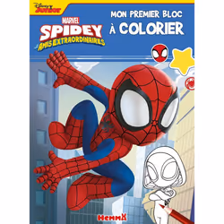 ISBN Marvel Spidey et ses amis extraordinaires - Mon premier bloc à colorier (Spidey mur) : Le livre de Collectif, 96 pages