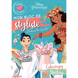 ISBN Disney Princesses - Mon bloc de styliste - Coup de coeur créations - Autour du monde : Le livre de Collectif, 96 pages